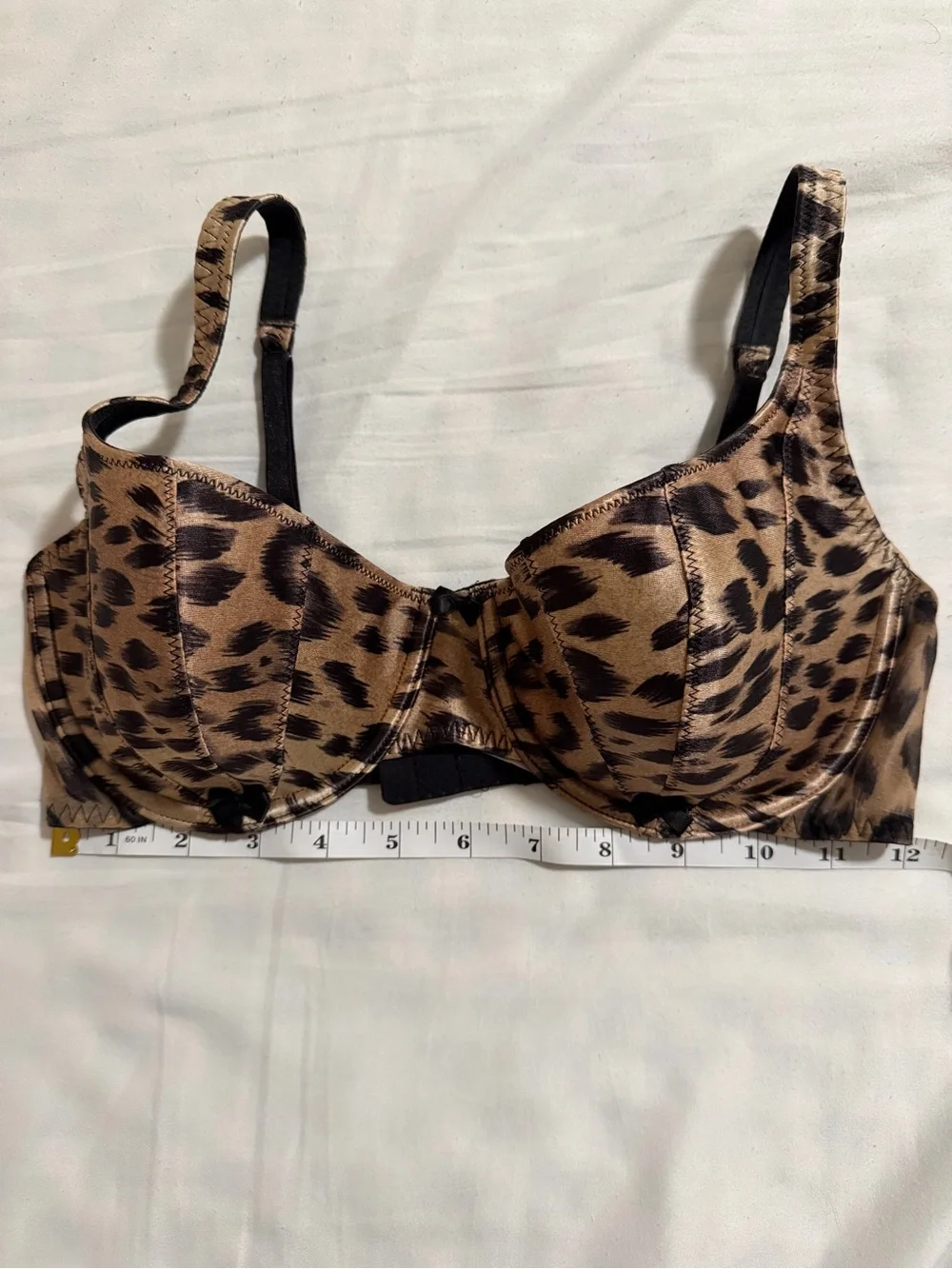 Vintage 2003 Victoria's Secret Leopard Mesh Underwire Bra 36C